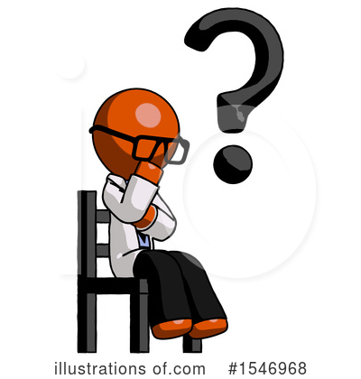 Royalty-Free (RF) Orange Design Mascot Clipart Illustration by Leo Blanchette - Stock Sample #1546968