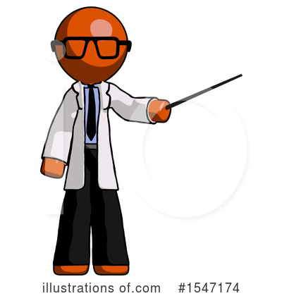 Royalty-Free (RF) Orange Design Mascot Clipart Illustration by Leo Blanchette - Stock Sample #1547174