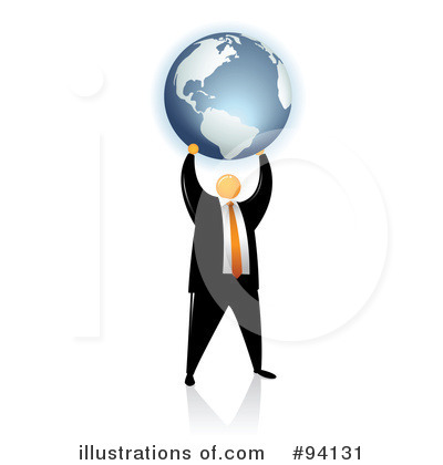 Orange Faceless Businessman Clipart #94131 by Qiun