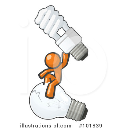 Lightbulb Clipart #101839 by Leo Blanchette