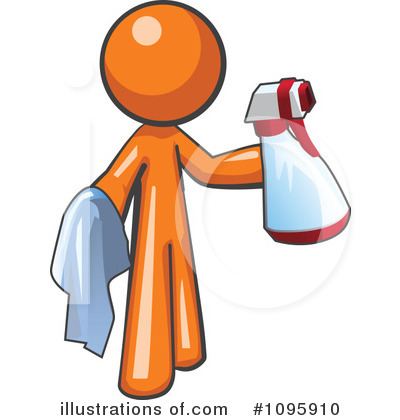 Janitor Clipart #1095910 by Leo Blanchette