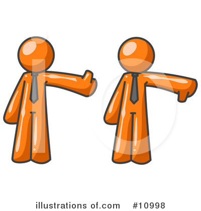 Royalty-Free (RF) Orange Man Clipart Illustration by Leo Blanchette - Stock Sample #10998