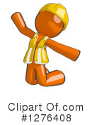 Orange Man Clipart #1276408 by Leo Blanchette