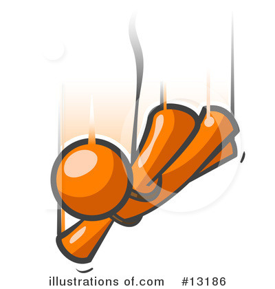 Royalty-Free (RF) Orange Man Clipart Illustration by Leo Blanchette - Stock Sample #13186