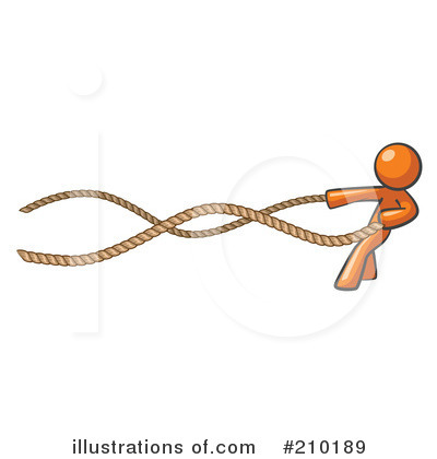 Royalty-Free (RF) Orange Man Clipart Illustration by Leo Blanchette - Stock Sample #210189