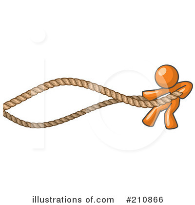 Royalty-Free (RF) Orange Man Clipart Illustration by Leo Blanchette - Stock Sample #210866