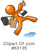 Orange Man Clipart #63135 by Leo Blanchette