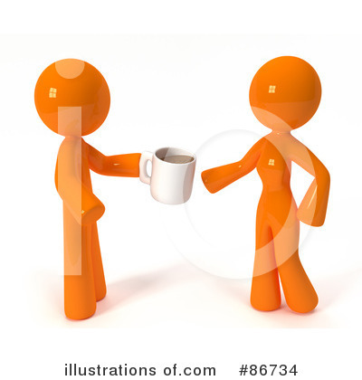 Orange Design Mascot Clipart #86734 by Leo Blanchette