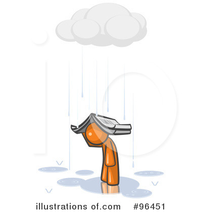 Royalty-Free (RF) Orange Man Clipart Illustration by Leo Blanchette - Stock Sample #96451