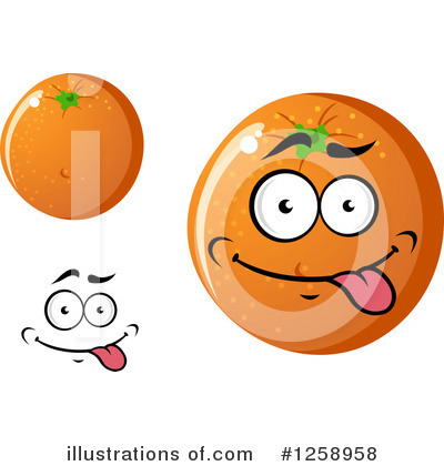 Orange Mascot Clipart #1258958 by Vector Tradition SM