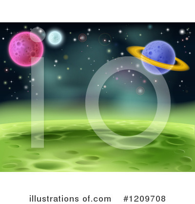 Royalty-Free (RF) Outer Space Clipart Illustration by AtStockIllustration - Stock Sample #1209708