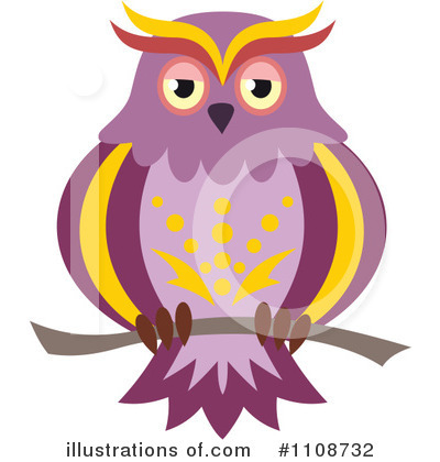 Royalty-Free (RF) Owl Clipart Illustration by Vector Tradition SM - Stock Sample #1108732