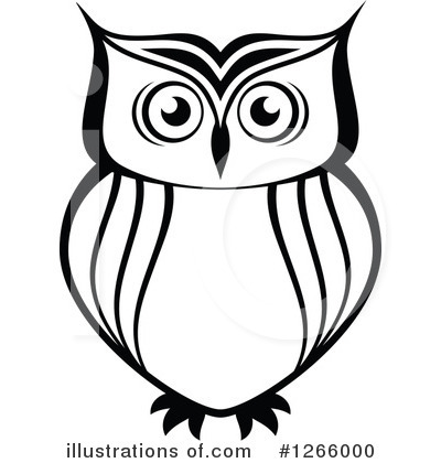 Owl Clipart #1266000 - Illustration by Vector Tradition SM
