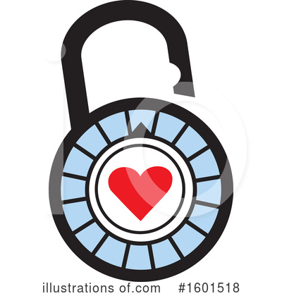 Padlock Clipart #1601518 by Johnny Sajem