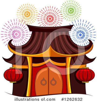 Royalty-Free (RF) Pagoda Clipart Illustration by BNP Design Studio - Stock Sample #1262632
