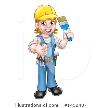 Royalty-Free (RF) Painter Clipart Illustration by AtStockIllustration - Stock Sample #1452437