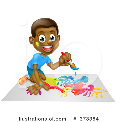 Playing Clipart #1373384 by AtStockIllustration