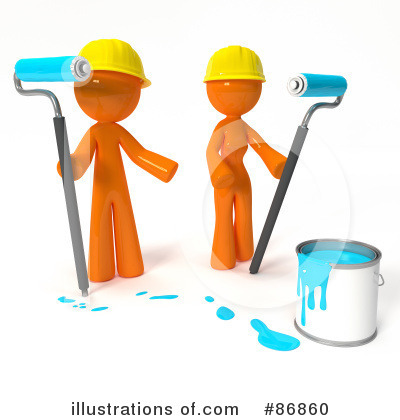 Royalty-Free (RF) Painting Clipart Illustration by Leo Blanchette - Stock Sample #86860