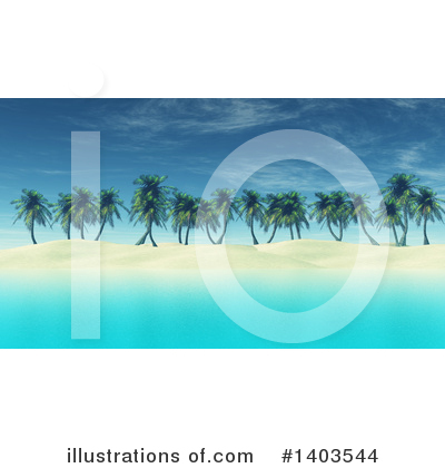 Palm Tree Clipart #1403544 by KJ Pargeter