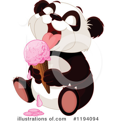 Royalty-Free (RF) Panda Clipart Illustration by Pushkin - Stock Sample #1194094