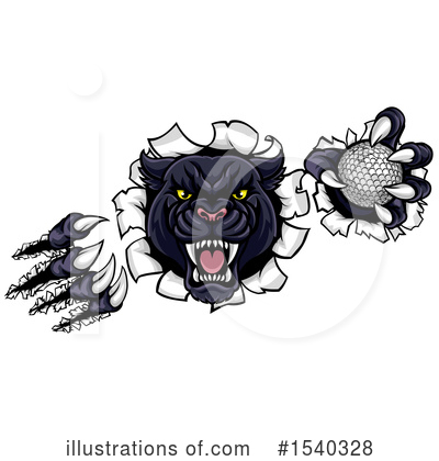 Royalty-Free (RF) Panther Clipart Illustration by AtStockIllustration - Stock Sample #1540328
