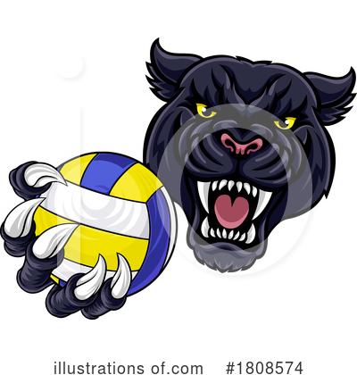 Volleyball Clipart #1808574 by AtStockIllustration
