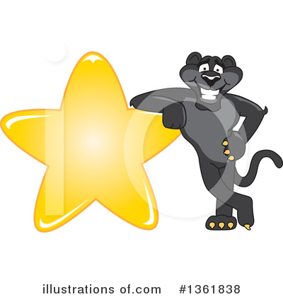 Panther Character Clipart #1361838 by Mascot Junction