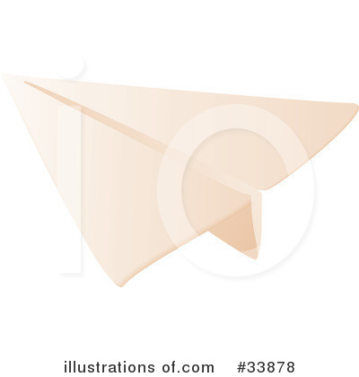 Royalty-Free (RF) Paper Airplane Clipart Illustration by Rasmussen Images - Stock Sample #33878