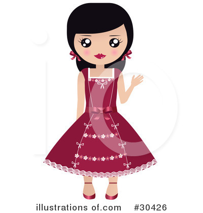 girl paper doll clip art