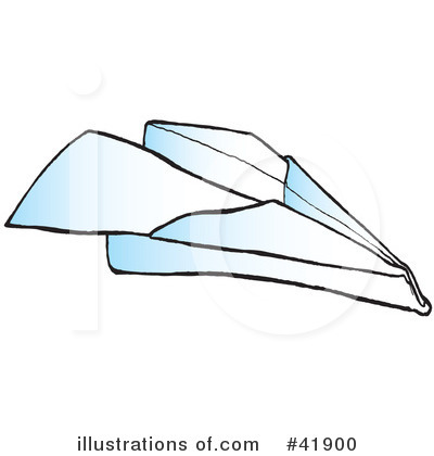 Paper Plane Clipart #41900 by Snowy