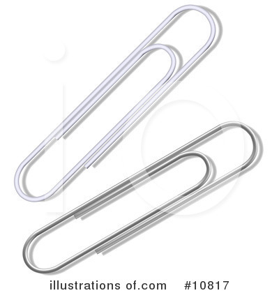 Royalty-Free (RF) Paperclips Clipart Illustration by Leo Blanchette - Stock Sample #10817