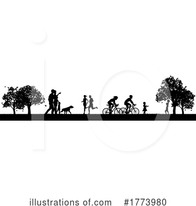 Park Clipart #1773980 by AtStockIllustration