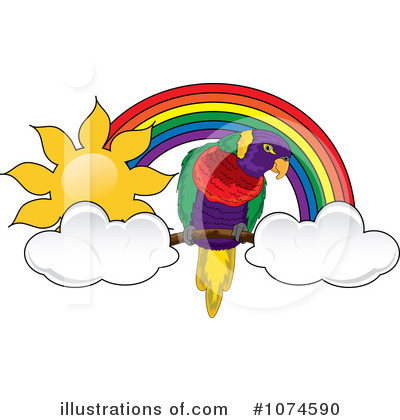 Royalty-Free (RF) Parrot Clipart Illustration by Pams Clipart - Stock Sample #1074590