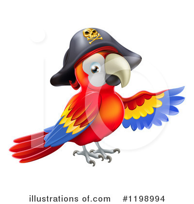 Royalty-Free (RF) Parrot Clipart Illustration by AtStockIllustration - Stock Sample #1198994
