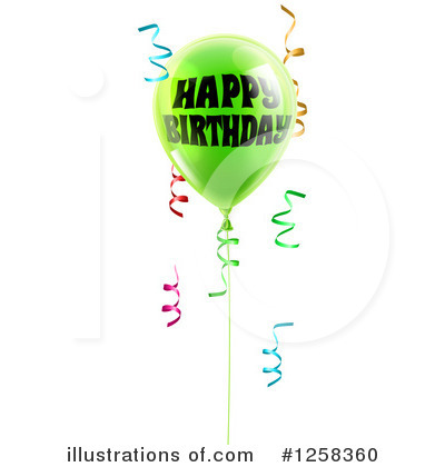 Party Balloon Clipart #1258360 by AtStockIllustration