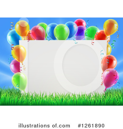 Party Balloon Clipart #1261890 by AtStockIllustration