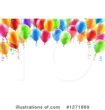 Royalty-Free (RF) Party Balloons Clipart Illustration by AtStockIllustration - Stock Sample #1271869