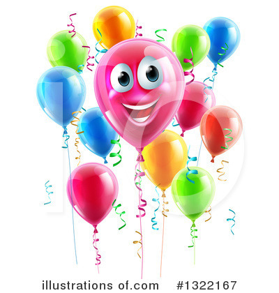 Party Balloon Clipart #1322167 by AtStockIllustration