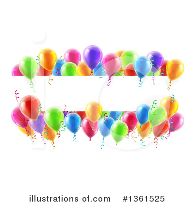 Party Balloon Clipart #1361525 by AtStockIllustration