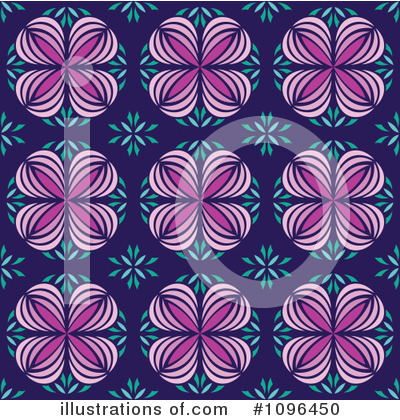Floral Background Clipart #1096450 by Cherie Reve