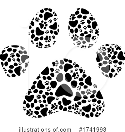 Paw Clipart #1741993 by Hit Toon