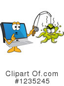 Pc Computer Mascot Clipart #1235245 by Mascot Junction