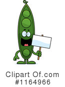 Pea Pod Clipart #1164966 by Cory Thoman