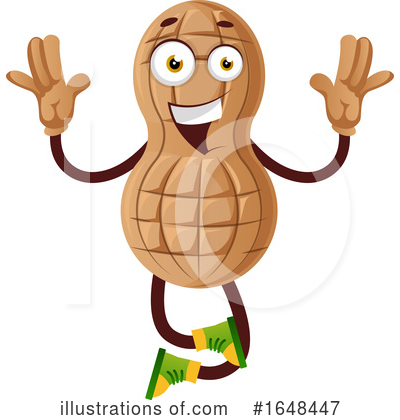 Royalty-Free (RF) Peanut Clipart Illustration by Morphart Creations - Stock Sample #1648447