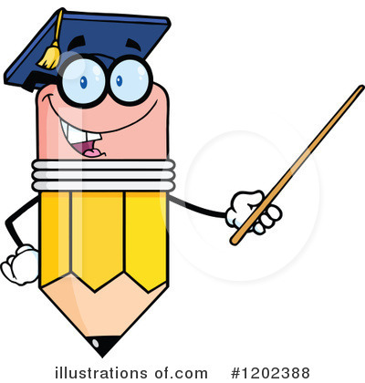 Royalty-Free (RF) Pencil Clipart Illustration by Hit Toon - Stock Sample #1202388