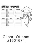 Pencil Clipart #1601674 by visekart