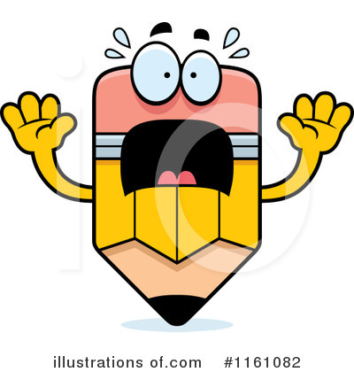 Pencil Mascot Clipart #1161082 by Cory Thoman