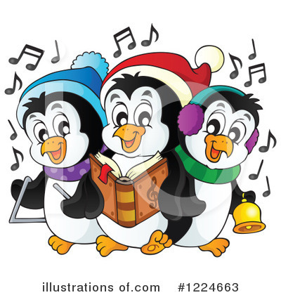 Christmas Caroling Clipart #1224663 by visekart