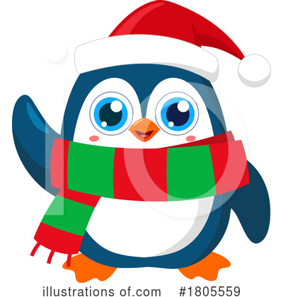 Royalty-Free (RF) Penguin Clipart Illustration by Hit Toon - Stock Sample #1805559