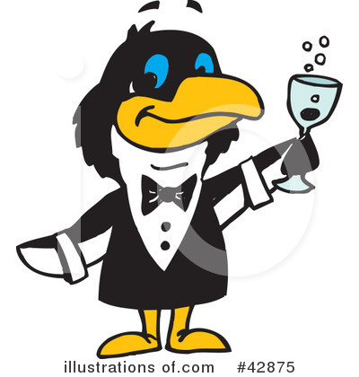 Penguin Clipart #42875 by Dennis Holmes Designs